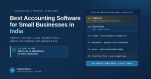 Best Accounting Software for Small Businesses in India — 2026 Guide