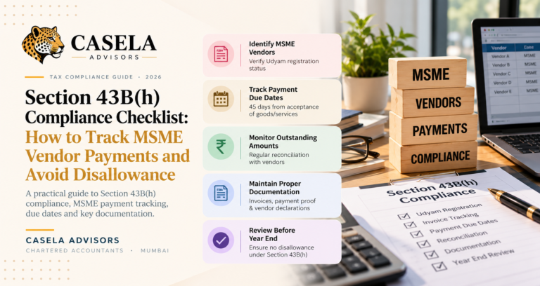 Section 43B(h) Compliance Checklist: How to Track MSME Vendor Payments and Avoid Disallowance