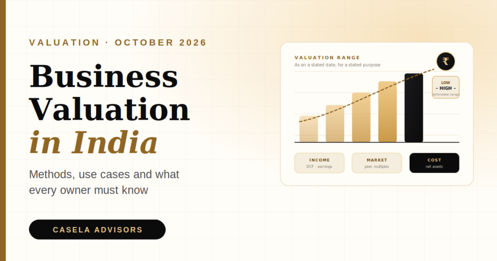 Business Valuation in India: Methods, Use Cases & What Every Owner Must Know