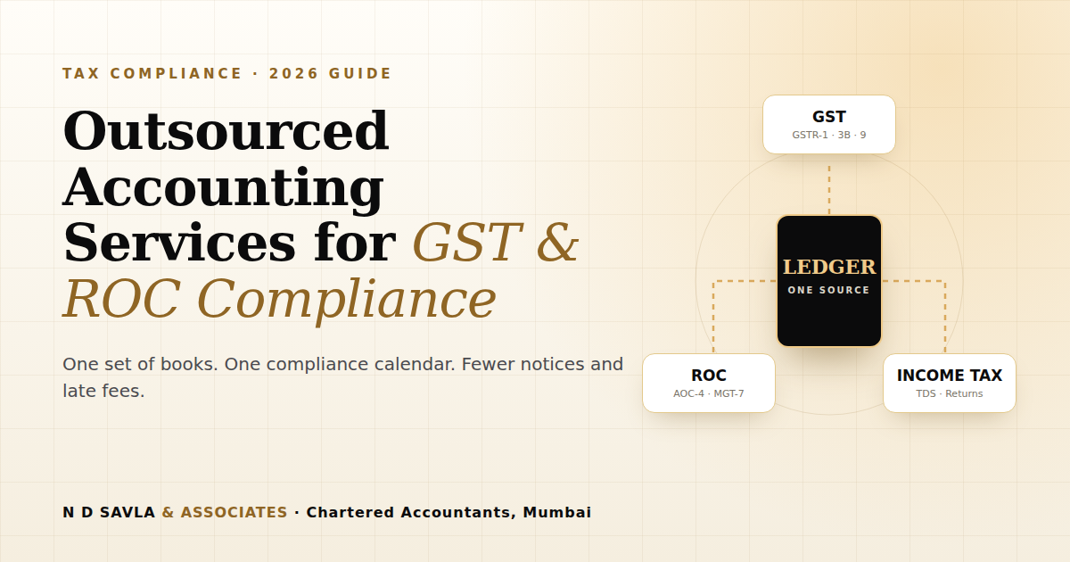 How Outsourced Accounting Services Streamline Your GST & ROC Compliance
